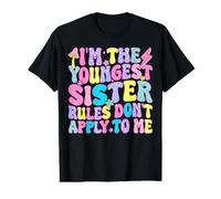 Les règles Relatives aux Chemises de la Plus Jeune sœur ne s'appliquent Pas à Moi, drôle de sœur T-Shirt Graphique avec Valeur