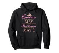 Les Reines Naissent en mai Les Meilleures Reines Naissent Le 1er mai Sweat à Capuche