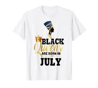 Les Reines Noires sont nées dans la Fille d'anniversaire July Nefertiti T-Shirt