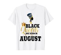 Les Reines Noires sont nées en août, Anniversaire de la Fille Néfertiti T-Shirt