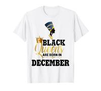 Les Reines Noires sont nées en décembre, Anniversaire de la Fille Néfertiti T-Shirt