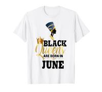 Les Reines Noires sont nées en Juin, Anniversaire de la Fille Néfertiti T-Shirt