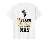 Les Reines Noires sont nées en mai, Anniversaire de la Fille Néfertiti T-Shirt