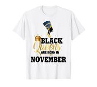 Les Reines Noires sont nées en Novembre, Anniversaire de la Fille Néfertiti T-Shirt