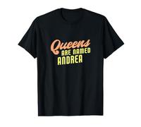 Les Reines s'appellent Andrea Funny Andrea T-Shirt Graphique avec Valeur