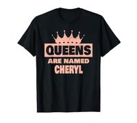 Les Reines s'appellent Cheryl Nom drôle de Cheryl T-Shirt Graphique avec Valeur