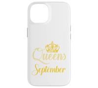 Les Reines sont nées en Septembre Mois de Naissance Reine Coque pour iPhone 14
