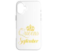 Les Reines sont nées en Septembre Mois de Naissance Reine Coque pour iPhone 16 Plus