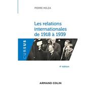 Les relations internationales de 1918 à 1939 - Pierre Milza - Armand Colin - broché - Scolaire / Universitaire