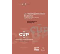Les relations patrimoniales des couples Actualités de jurisprudence - Yves-Henri Leleu - Anthemis - broché - Etude