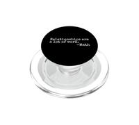 Les Relations sont Beaucoup de Travail Professeur de mathématiques drôle PopSockets PopGrip pour MagSafe