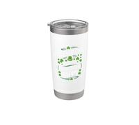 Les remèdes contre la gueule de bois rendent ce léprechaun heureux jour de la Saint-Patrick Gobelet isotherme en acier inoxydable double paroi