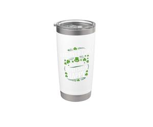 Les remèdes contre la gueule de bois rendent ce léprechaun heureux jour de la Saint-Patrick Gobelet isotherme en acier inoxydable double paroi