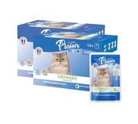 Les Repas Plaisir - Chat stérilisé - Émincés Urinary Support au Poisson - Aliment Humide Complet et équilibré - 24x85g