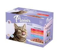 LES REPAS PLAISIR-Pochon repas plaisir en sauce chat adulte volaille légumes 12x100 g