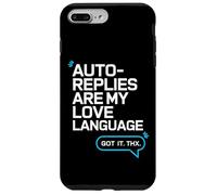 Les réponses automatiques sont Mon langage d'amour - Humour sur Le Lieu de Travail Coque pour iPhone 7 Plus/8 Plus