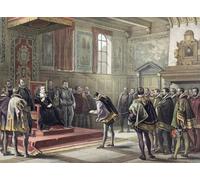 Les représentants de la petite noblesse des Habsbourg Pays-Bas soumettent une pétition au Regent Margaret de Parme. Connu sous le nom de compromis ou alliance des nobles, il a cherché à faire modérer