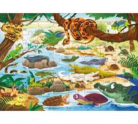 Les reptiles - 48 pieces - Gabriele Cortina - Piccolia - Jeux livres objets