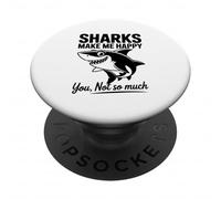 Les Requins me rendent Heureuse, tu n'es Pas si drôle PopSockets PopGrip Adhésif