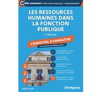 Les ressources humaines dans la fonction publique - L’essentiel à connaître (Catégories A+, A et B - Édition 2026-2027) - Anne Collin - Studyrama Eds - broché - Scolaire / Universitaire