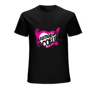 Les Restos du Coeur Unisex T-Shirt Cotton Men Summer Fashion Black Tee M