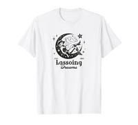 Les rêves de Lassoing Depuis la Lune T-Shirt Graphique avec Valeur