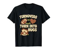 Les revirements se transforment en Un Graphique Familial de Hugs Football T-Shirt
