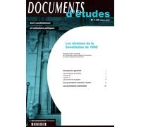 Les révisions de la constitution de 1958 n 1.20 2007 - droit constitutionnel