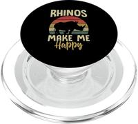 Les rhinocéros me rendent Heureuse PopSockets PopGrip pour MagSafe
