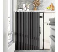 Les Rideaux Anti-poussière sur Mesure avec Rails sont faciles à Installer et conviennent aux armoires-Black- W100cmxH80cm