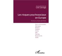 Les risques psychosociaux en Europe Analyse jurisprudentielle - Droit communautaire, Allemagne, Belgique, Espagne, France, Italie, Pays-Bas, Royaume-Uni, Suède - Loïc Lerouge - L'harmattan - broché -