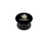 Les rituels du Matin sont sacrés Funny Sloth Coffee Animal PopSockets PopGrip Adhésif