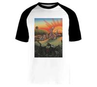 Les Rivières Pourpres T-Shirt de Baseball Unisexe Blanc à Manches Courtes White Unisex Baseball Tee Short Sleeve T-Shirt