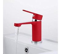 Les Robinets De Cuisine Arrivent Avec Peinture En Aérosol Rouge, Robinet De Salle De Bains, Mitigeur D'évier, Robinets De Lavabo D'eau Froide Et Chaude En Laiton