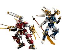 LEGO Ninjago Les Robots Titan Jumeaux - Jouet Ninja avec 2 Figurines & 3 Minifigurines Dont Kai & NYA - Décoration de Chambre d'enfant - Cadeau d'anniversaire pour Garçon Ado ou Fan dès 12 Ans 71870