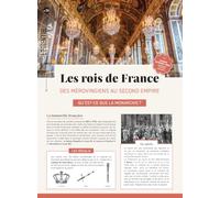 Les rois de France - Dépliant: Des Mérovingiens au Second Empire