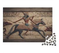 Les Rois de l'Égypte Antique montaient à Cheval comme des Vache-Boys Cadeau Unique Décoration Intérieure Jeu ÉduChatif Challenge Toy Adultes & Enfants des 14 Ans 1000pcs (75x50cm)