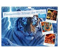 Les rois imaginaires de la nature sauvage (Calendrier mural 2026 DIN A4 horizontal), CALVENDO calendrier mensuel