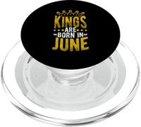 Les Rois Naissent en Juin Birthday Kings PopSockets PopGrip pour MagSafe