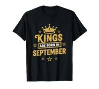 Les Rois Naissent en Septembre T-Shirt Graphique avec Valeur