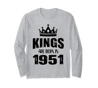 Les rois sont nés en 1951 Anniversaire 1951 Né en 1951 Manche Longue