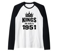 Les rois sont nés en 1951 Anniversaire 1951 Né en 1951 Manche Raglan