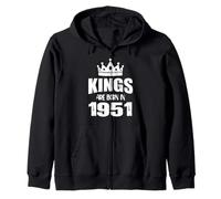 Les rois sont nés en 1951 Anniversaire 1951 Né en 1951 Sweat à Capuche