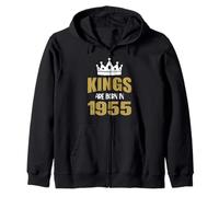 Les rois sont nés en 1955 Anniversaire 1955 Né en 1955 Sweat à Capuche