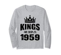 Les rois sont nés en 1959 Anniversaire 1959 Né en 1959 Manche Longue
