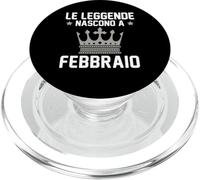 Les Rois sont nés en février Anniversaire Italie PopSockets PopGrip pour MagSafe