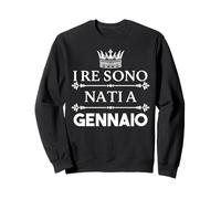 Les Rois sont nés en Janvier Italien Sweatshirt