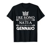 Les Rois sont nés en Janvier Italien T-Shirt