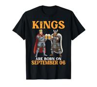 Les Rois sont nés Le 06 Septembre Joyeux Anniversaire aux buveurs de bière T-Shirt