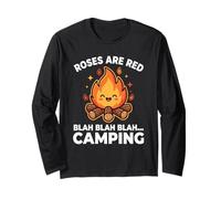 Les Roses de Camping au feu de Camp sont Une Parodie Rouge, Un Joli Dessin animé Kawaii Manche Longue
